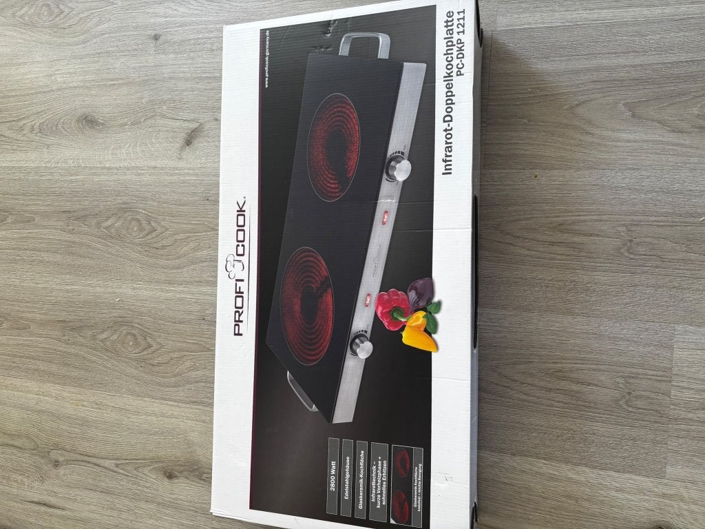 Elektrische kookplaat nieuw, Ophalen, Nieuw, 3 kookzones of minder, Vrijstaand