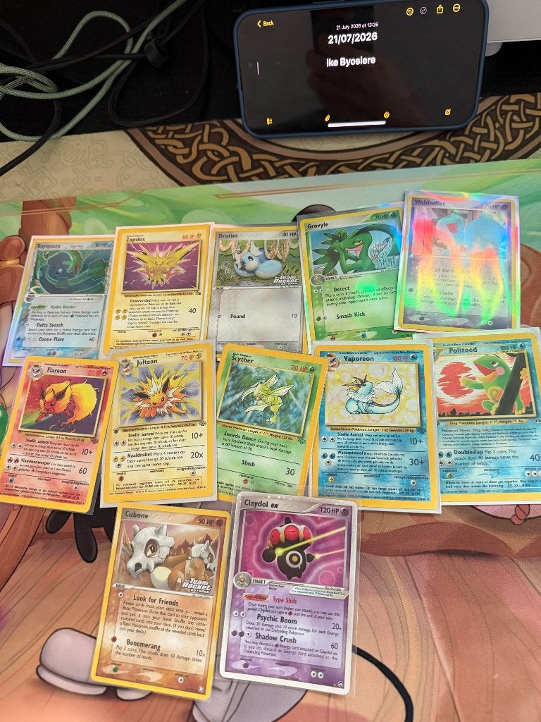 Pokemon Vintage, Ophalen of Verzenden, Zo goed als nieuw, Losse kaart, Foil