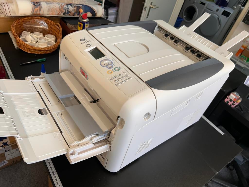 OKI White Toner Pro8432WT VN NIEUWE toner + A &B folie, Computers en Software, Printers, Zo goed als nieuw, Ophalen