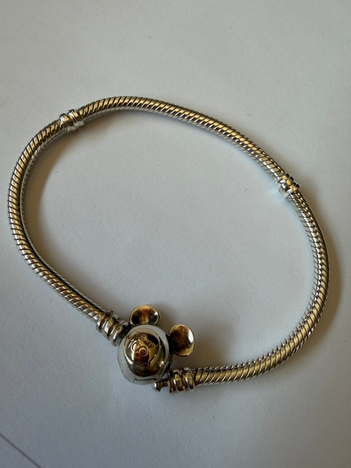 Pandora armaband Disney 100 collectie maat 18, Sieraden, Tassen en Uiterlijk, Armbanden, Ophalen of Verzenden, Gebruikt, Zilver