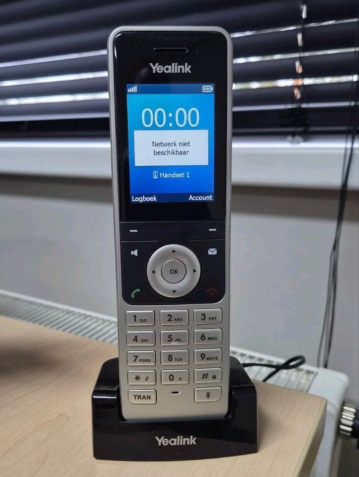 Yealink DECT set: WH56 handset + W60B basisstation, Telecommunicatie, Verzenden, Gebruikt, 1 handset