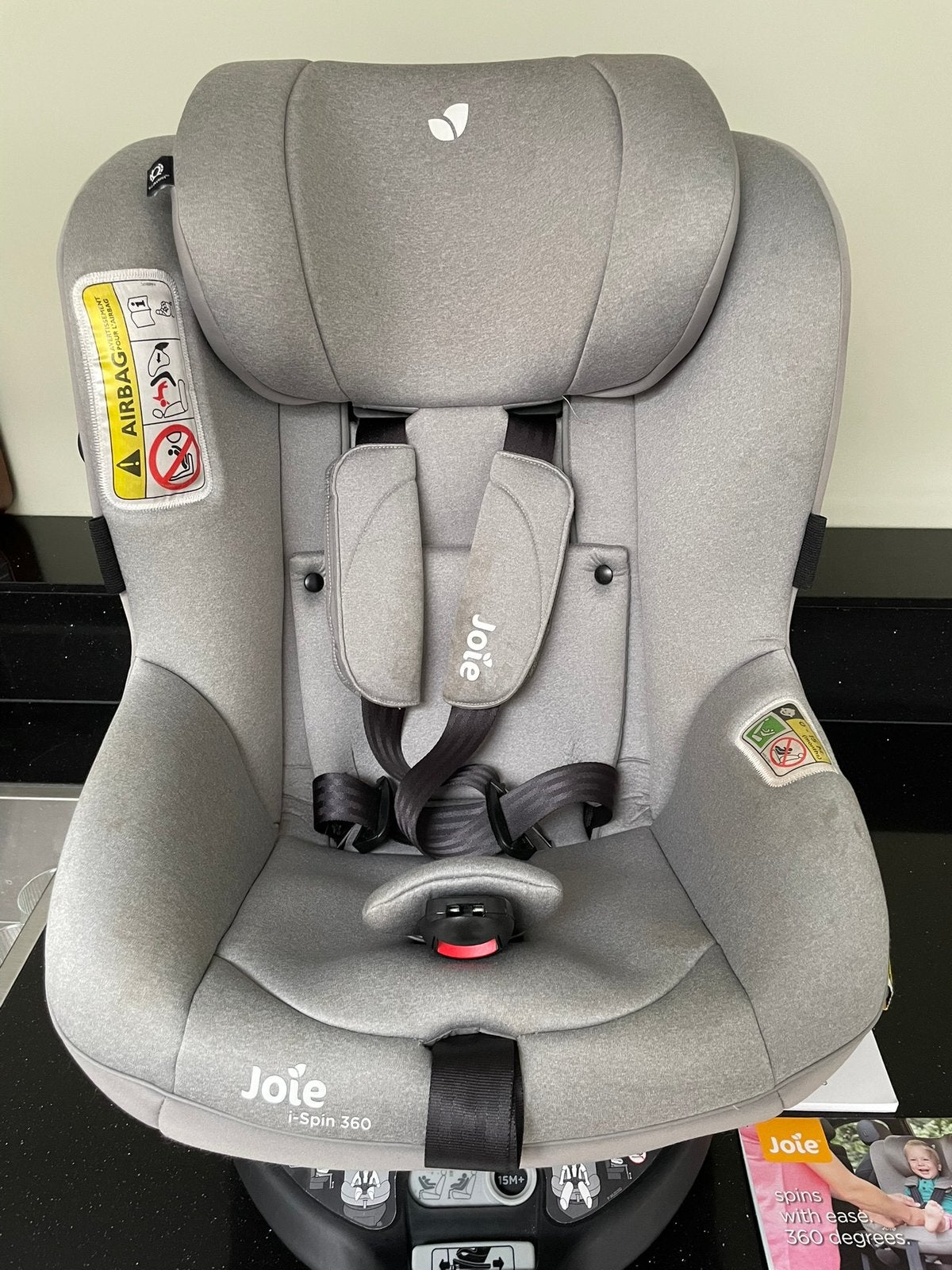 Joie I-Spin 360 - Autostoel - grijs, Ophalen, Zo goed als nieuw, Isofix, 0 t/m 13 kg