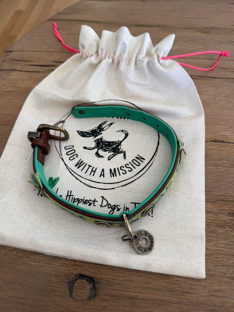 Dog with a mission halsband, 2 cm breed., Dieren en Toebehoren, Ophalen of Verzenden, Zo goed als nieuw