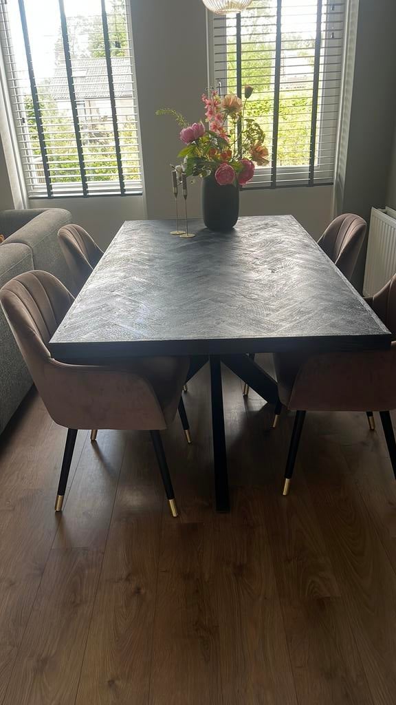 Eettafel, Huis en Inrichting, Tafels | Eettafels, Ophalen, Gebruikt, 100 tot 150 cm, 150 tot 200 cm