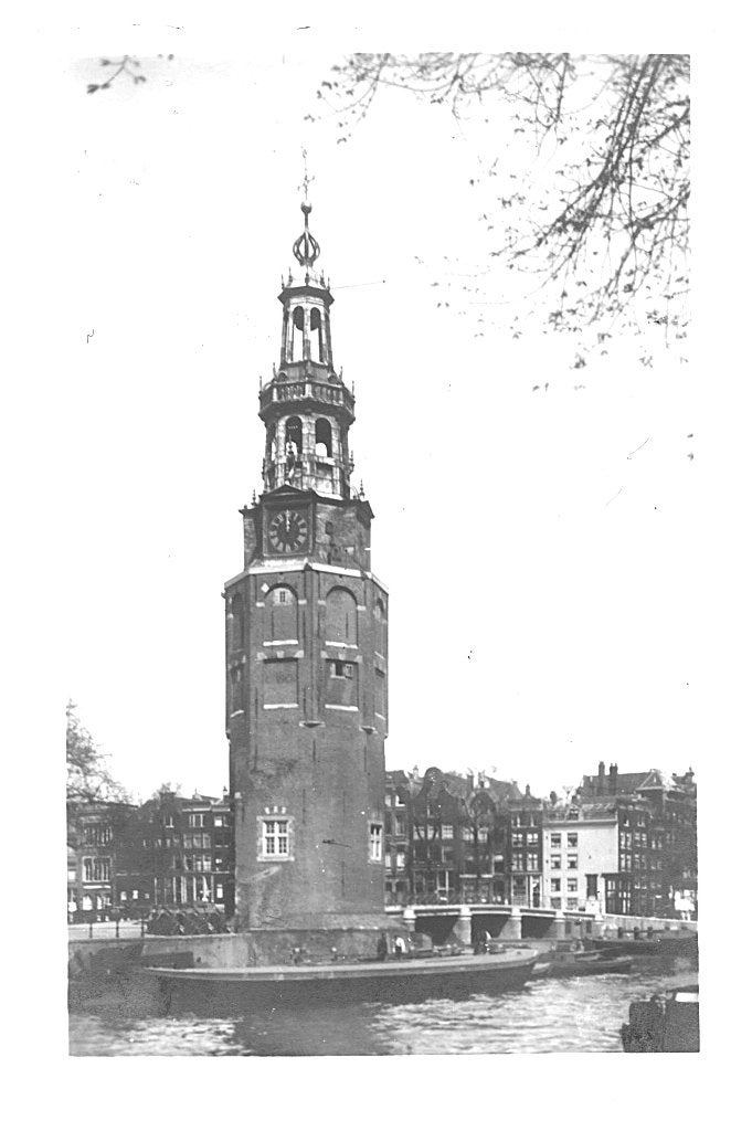 940802	Amsterdam	Montelbaarnstoren	nette kaart	Onbeschreven, Ophalen of Verzenden, 1940 tot 1960, Ongelopen, Noord-Holland