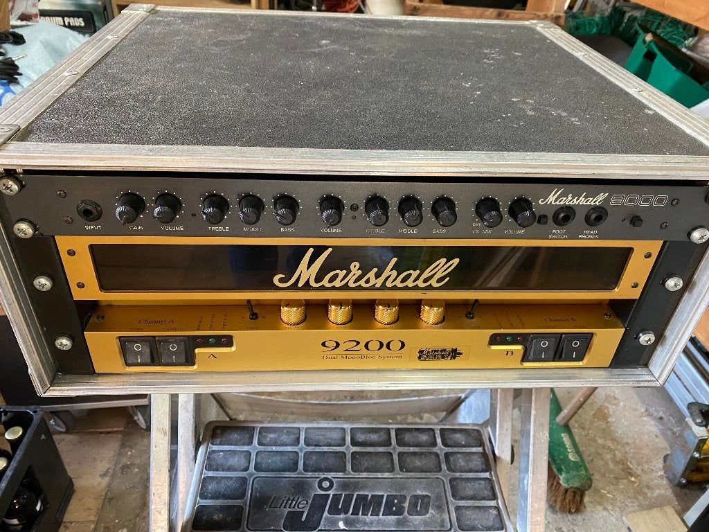 Marshall buizen eindversterker 2 x 100 watt, Muziek en Instrumenten, Ophalen, Gebruikt, Gitaar, 100 watt of meer