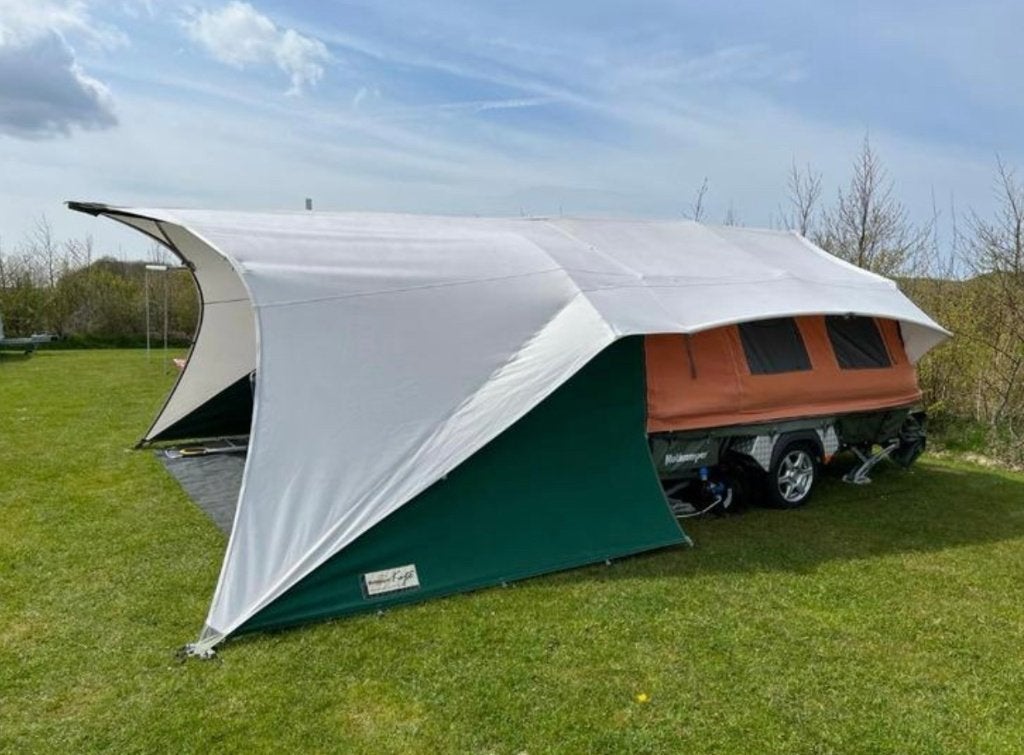 Holtkamper KyteXL Windforce 2016 met Kindertent XL, Caravans en Kamperen, Vouwwagens, Ophalen, Overige kleuren, Aanwezig, Meer dan 6
