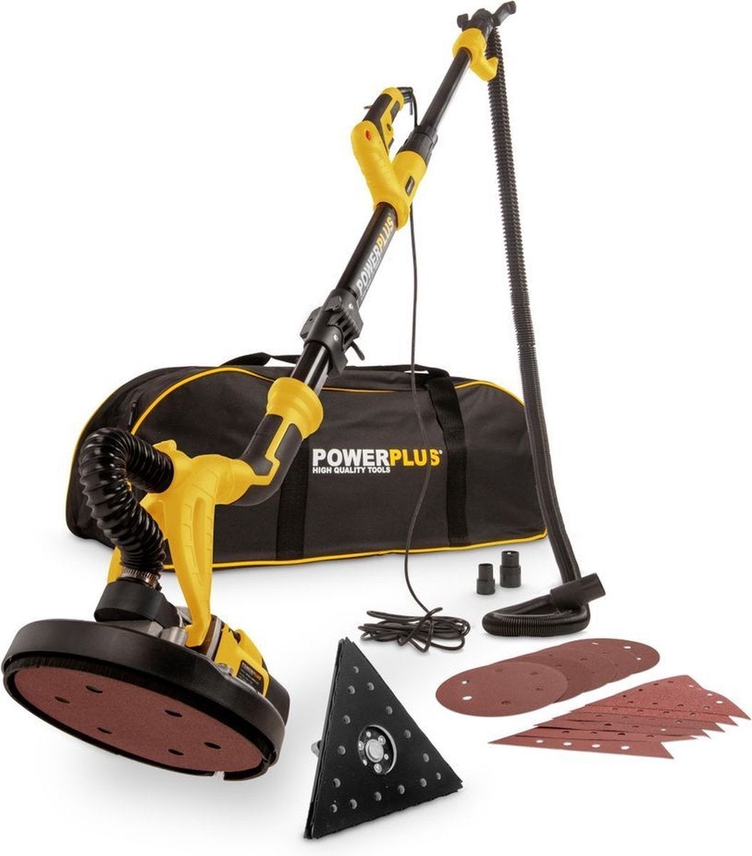 Power Plus drywall schuurmachine 2-in-1 POWX0477, Ophalen, Zo goed als nieuw, 600 tot 1200 watt, Overige typen