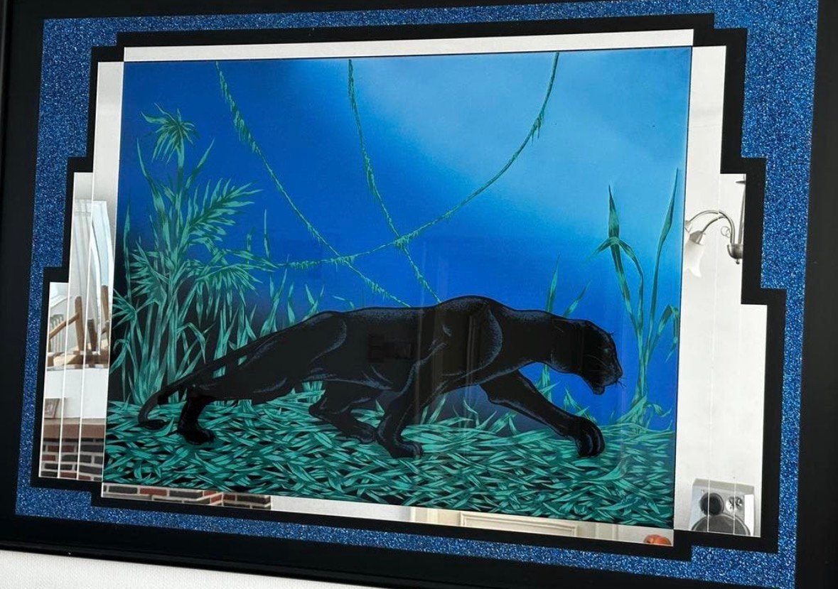 Mooi groot kunstwerk panter, Ophalen