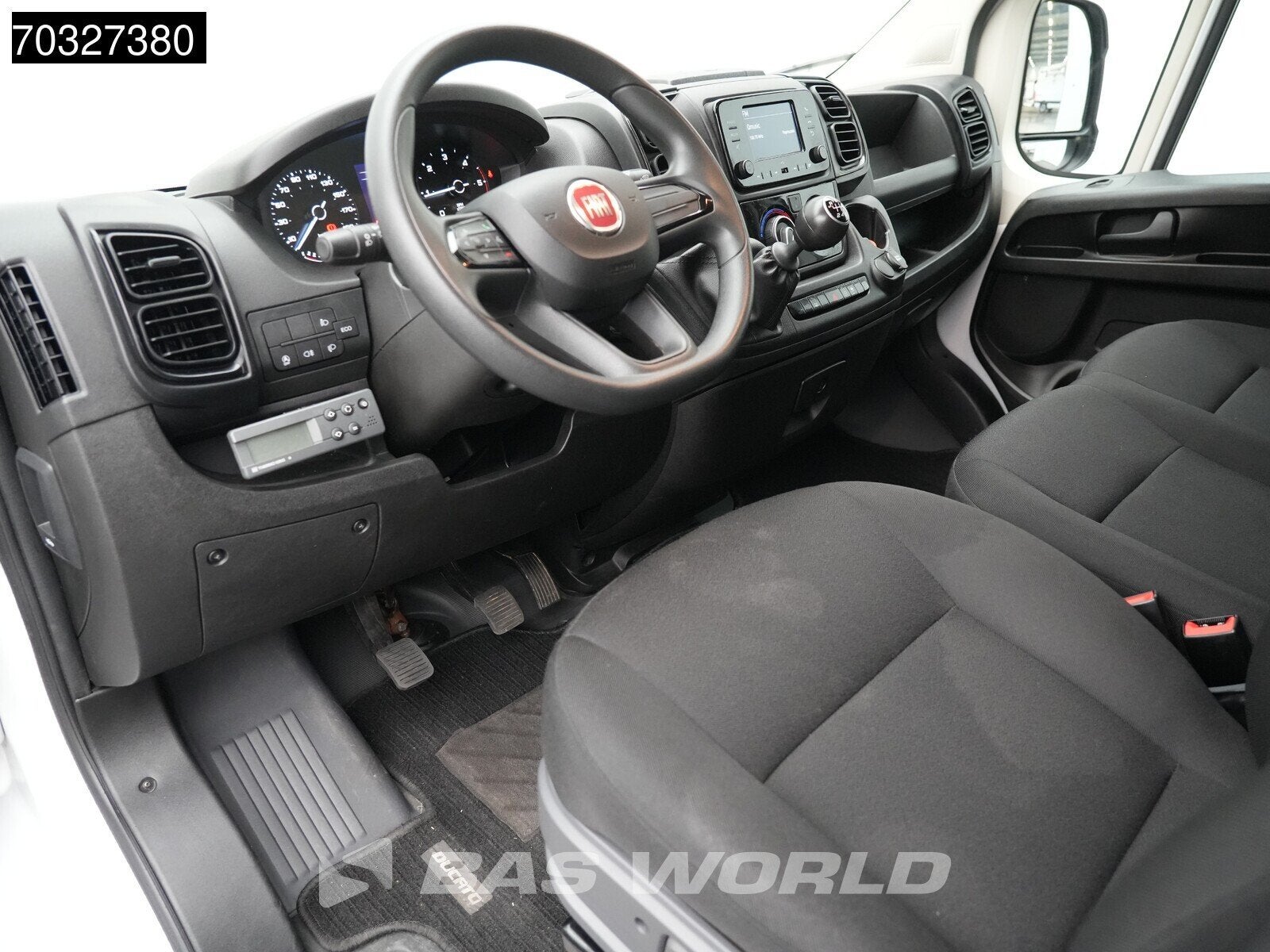 Fiat Ducato 140pk Laadklep Zijdeur Koelwagen Vriezer Airco D, Stof, Gebruikt, Euro 6, 4 cilinders