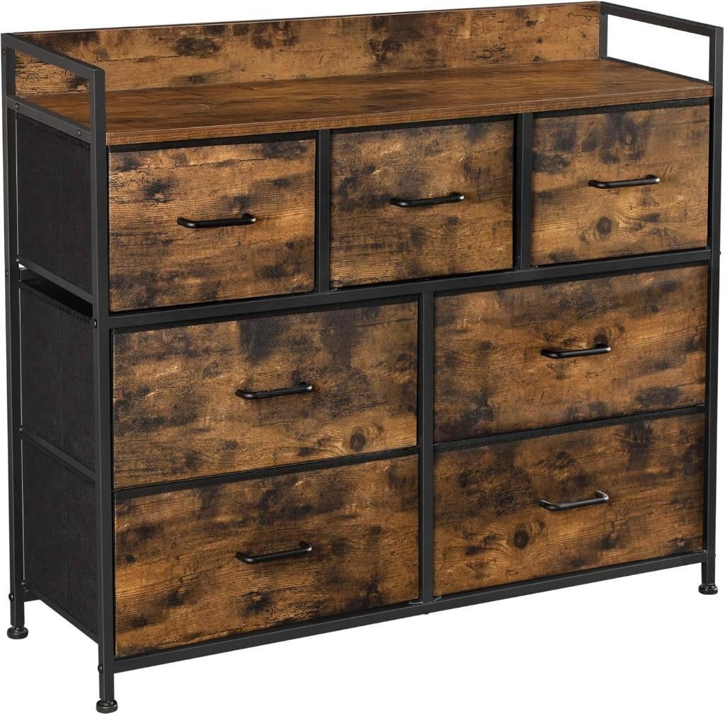 Opbergkast- Commode-28,5D x 98B x 85Hcm-Rustiek bruin, Huis en Inrichting, Kasten | Kledingkasten, Zo goed als nieuw, Minder dan 100 cm