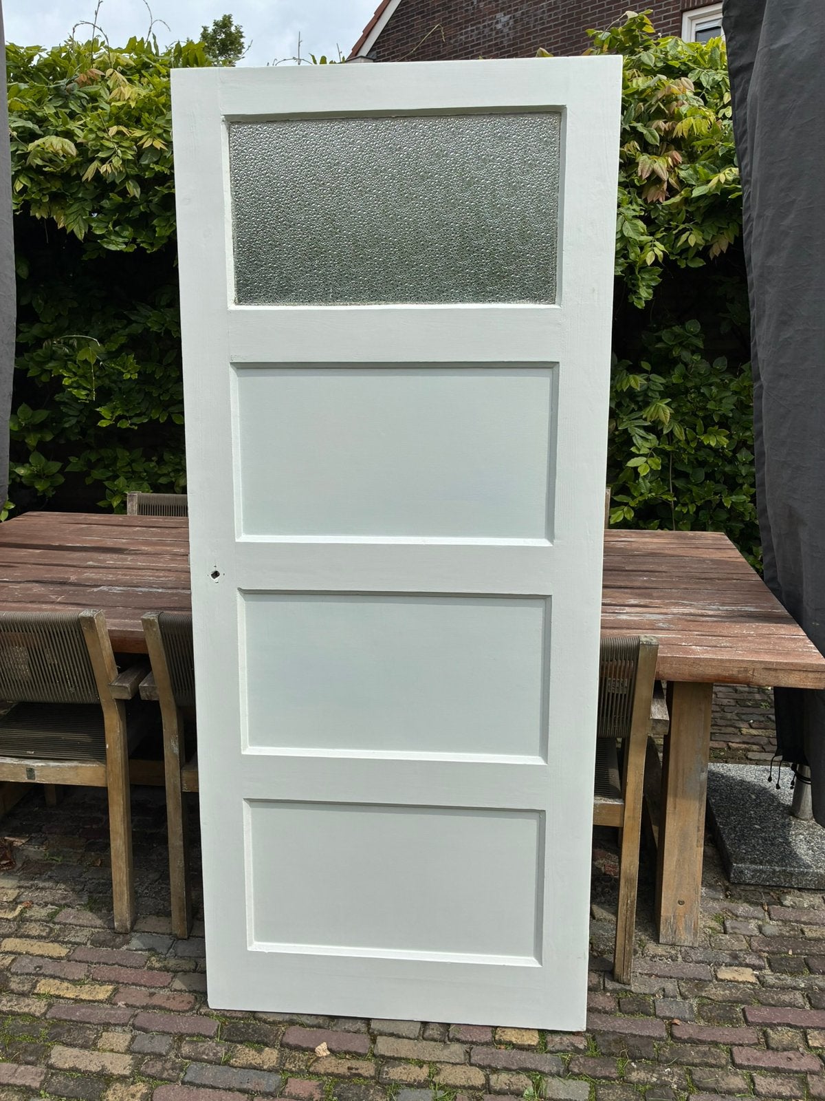 Oude jaren 30 paneeldeur, Ophalen, Zo goed als nieuw, Binnendeur, 200 tot 215 cm
