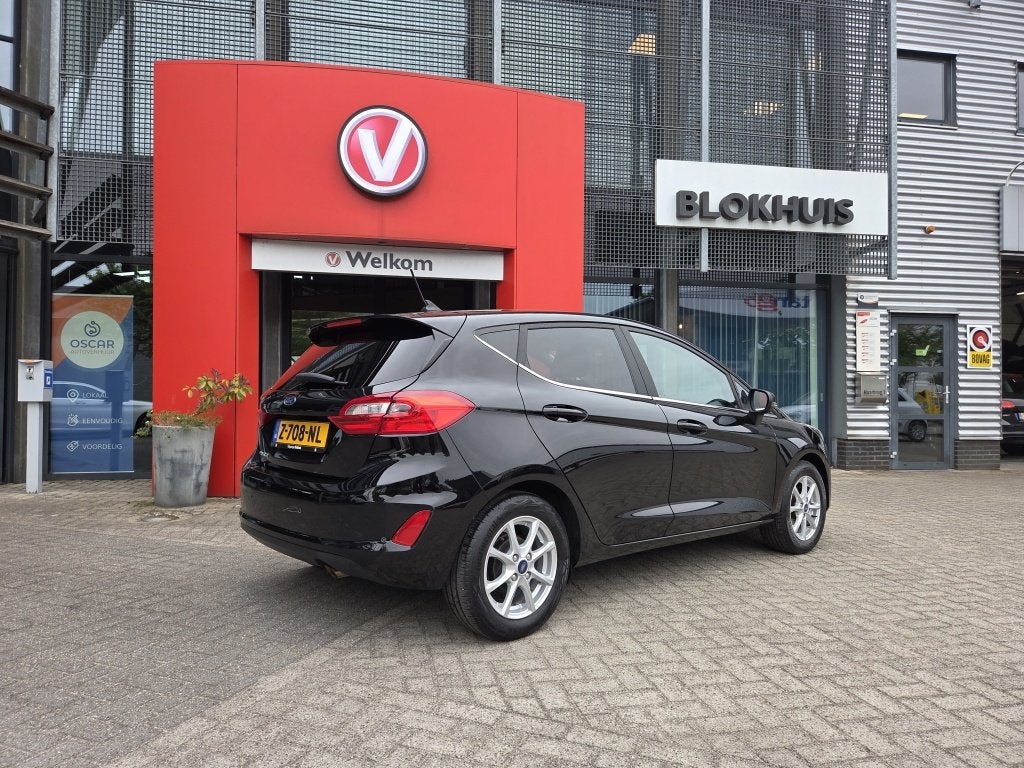 Ford Fiesta 1.0 5D 95pk Titanium | Climate | Carplay | Stoel, 12 maanden, Stof, Gebruikt, Automatische klimaatregeling