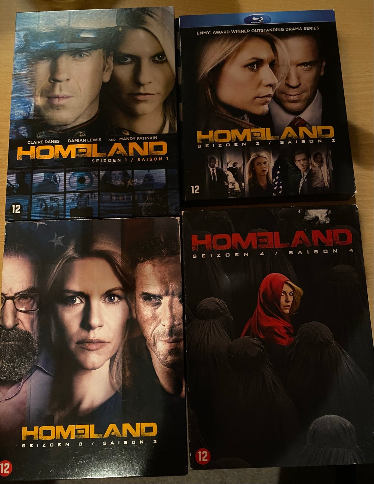 Homeland Seizoen 1-4 met Blu-ray. Boxset, Engels, Seizoen 1, Nederlands, Drama