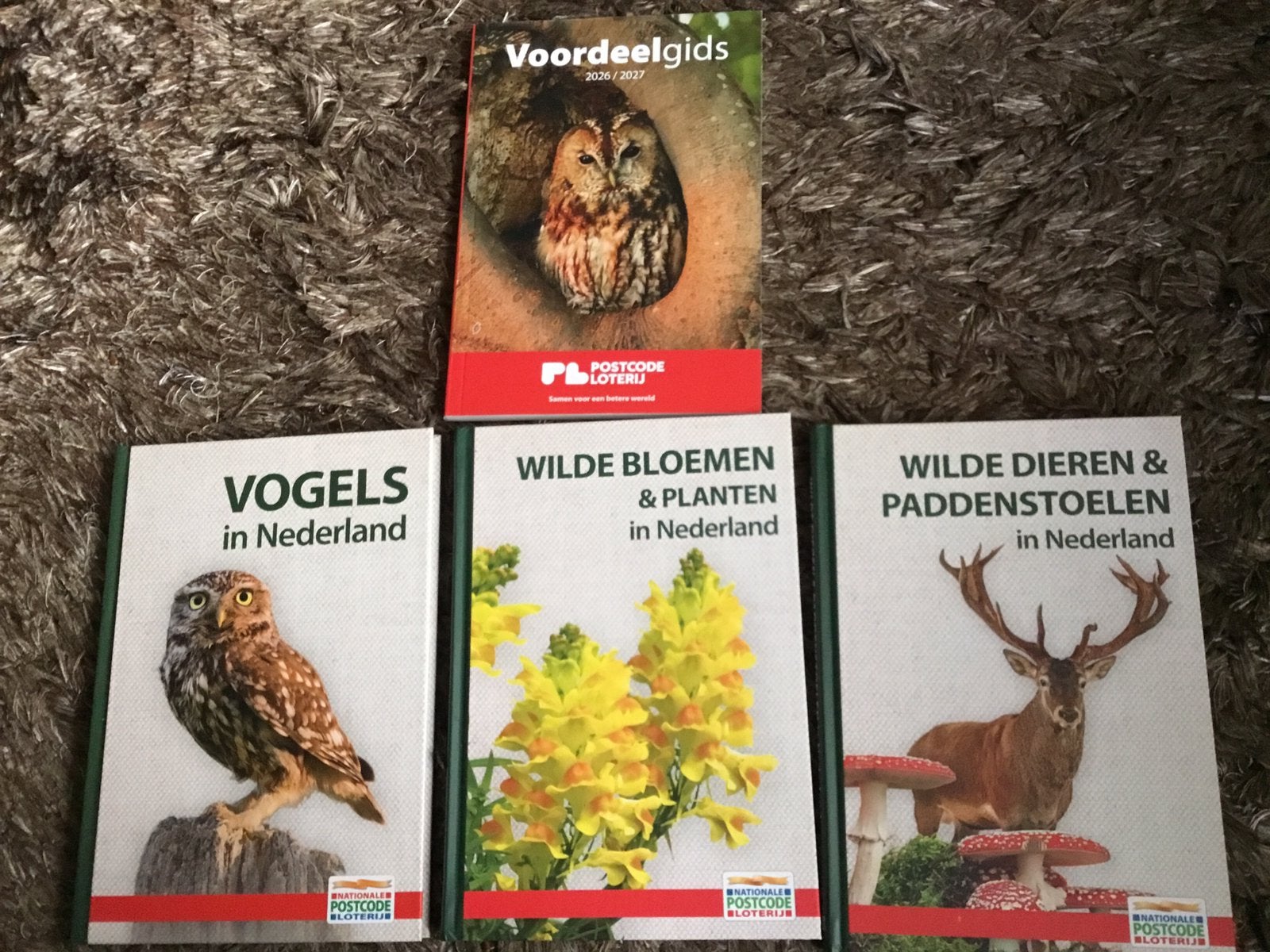 Postcode loterij natuurboekjes + boordeelgids….NIEUW., Ophalen, Zo goed als nieuw, Natuur algemeen