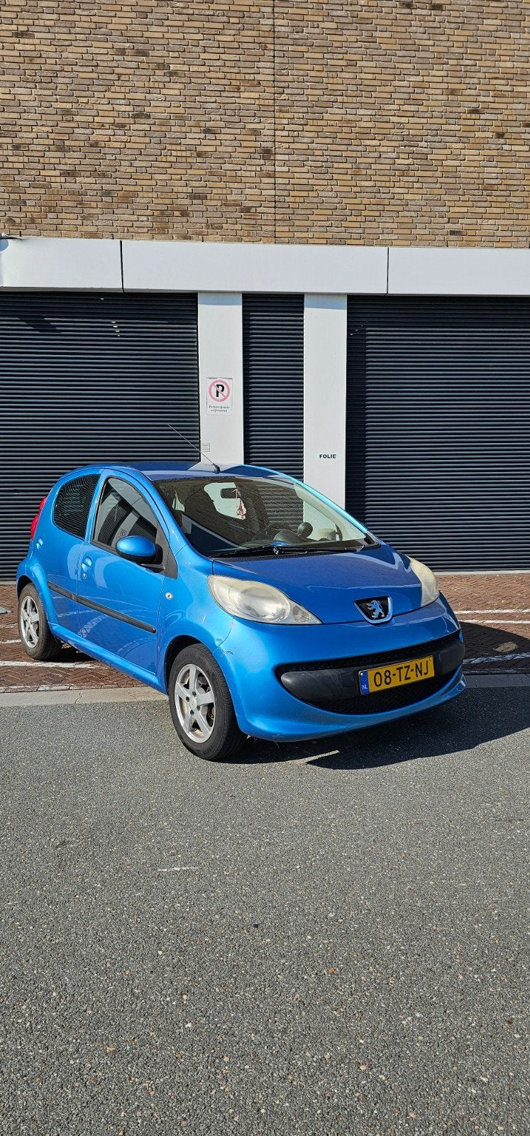 Peugeot 107 1.0 12V 5DR 2007 Blauw, Voorwielaandrijving, Euro 5, Stof, Zwart