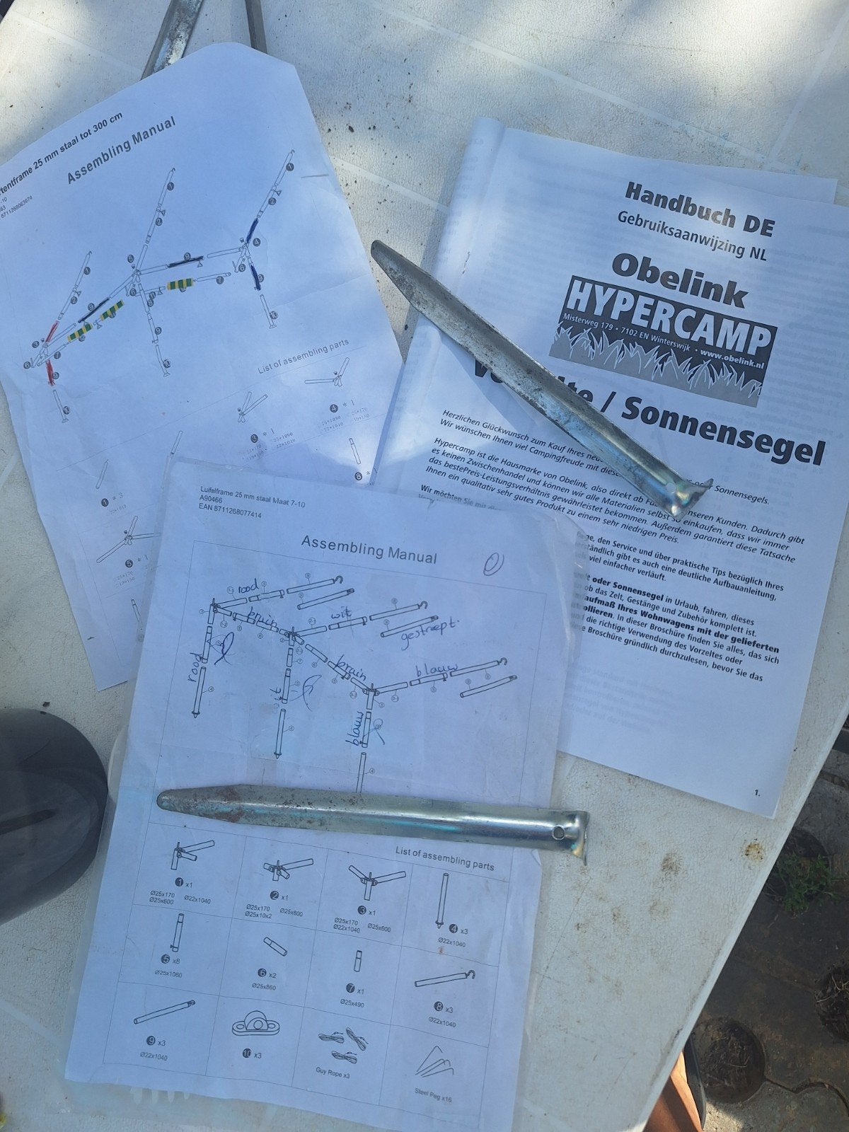 voortent caravan, Ophalen, Overige typen, Overige merken