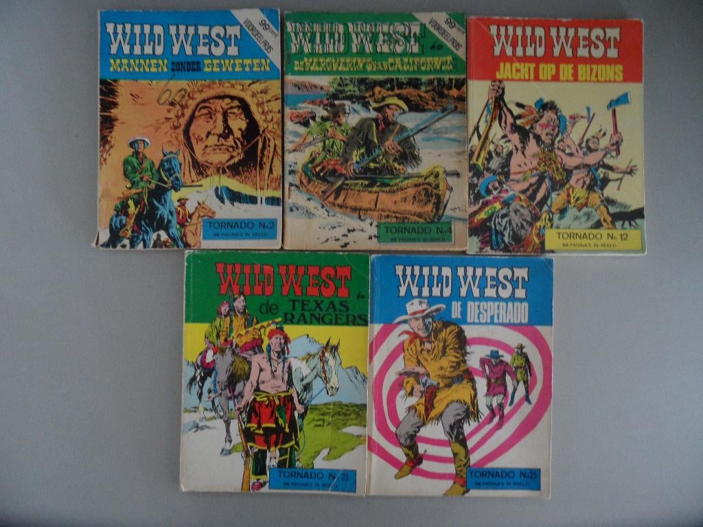 Wild West. Tornado. 5 X., Boeken, Stripboeken, Meerdere stripboeken, Ophalen of Verzenden, Gelezen