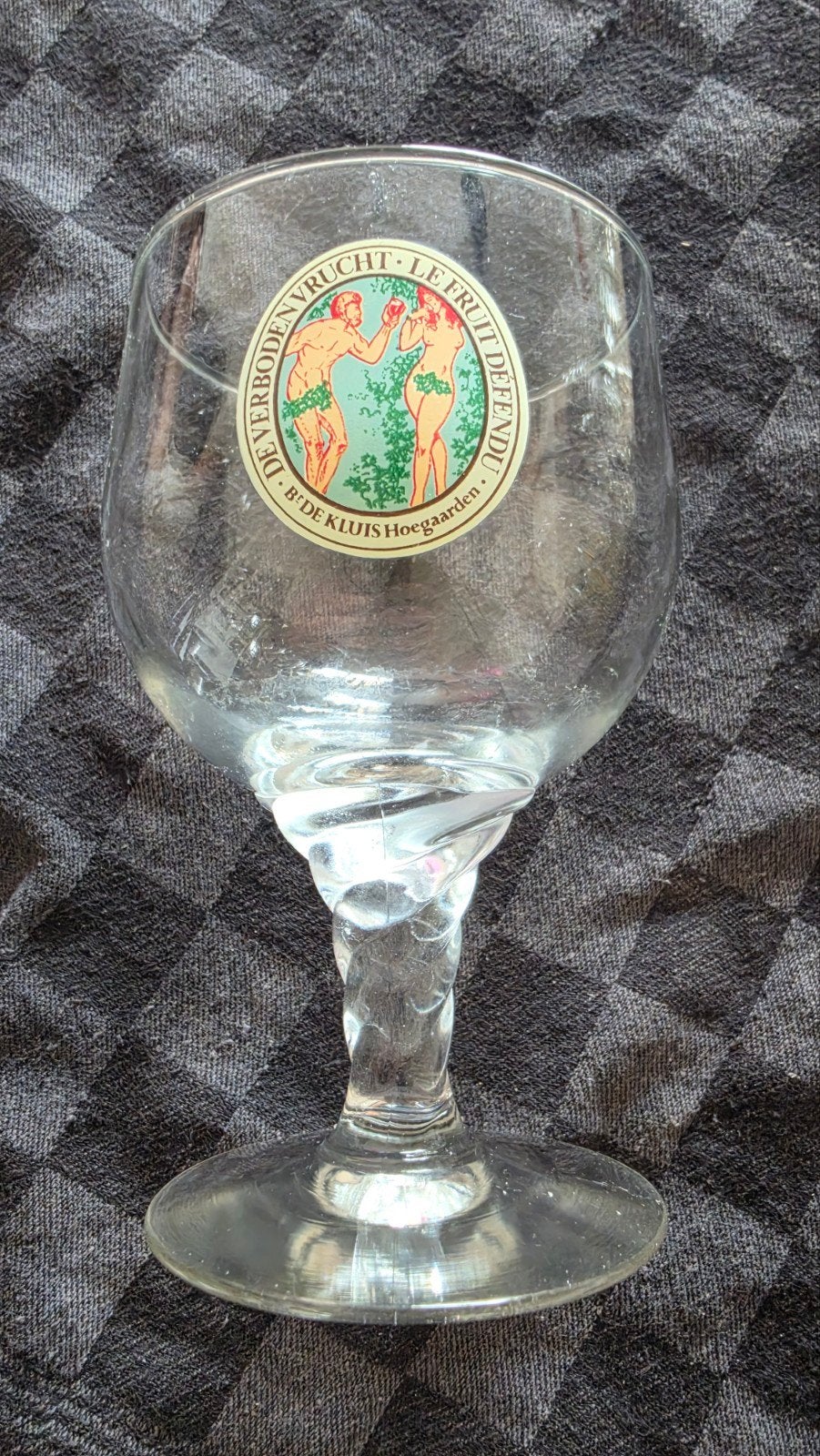 Vintage degustatieglas van De Verboden Vrucht, Verzamelen, Ophalen of Verzenden, Glas of Glazen, Overige merken