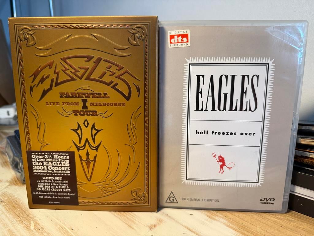 Eagles Hell Freezes Over & Farewell tour DVDs, Alle leeftijden, Ophalen of Verzenden, Gebruikt, Muziek en Concerten