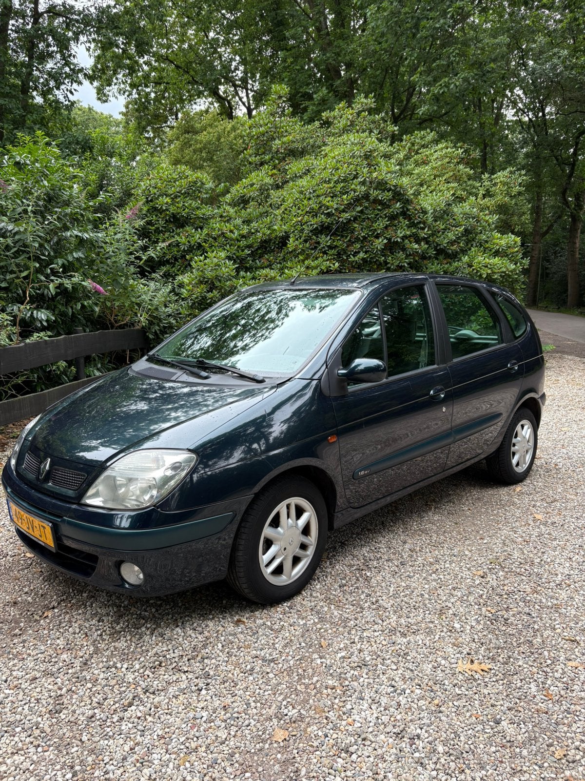 Renault Scénic 1.6 16V Expr AUT 2005 2002 Groen, 1250 kg, 4 cilinders, Origineel Nederlands, Grijs
