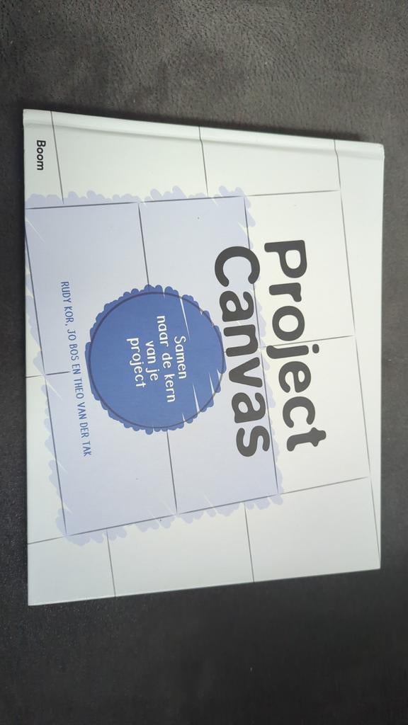 Project Canvas: Samen naar de kern van je project, Ophalen of Verzenden, Zo goed als nieuw, Management, Rudy Kor, Jo Bos, Theo van der Tak
