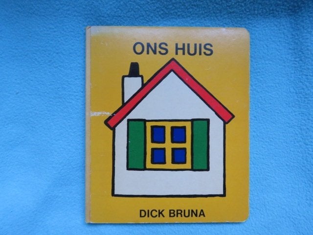 Vintage kartonnen prentenboek Ons huis door Dick Bruna, Antiek en Kunst, Ophalen of Verzenden