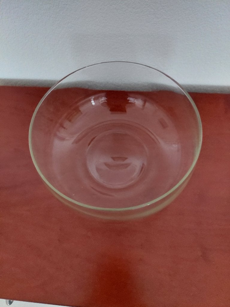 Grote glazen (fruit) schaal, Ophalen, Schaal, Rond, Glas