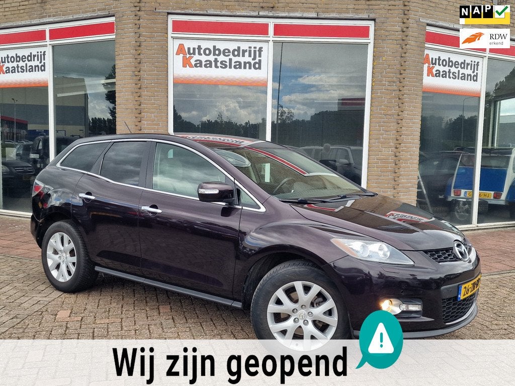 Mazda CX-7 2.3 Turbo Executive - Leer - Xenon - Stoelverwarm, Auto's, Mazda, 1450 kg, Gebruikt, 1670 kg, 4 cilinders