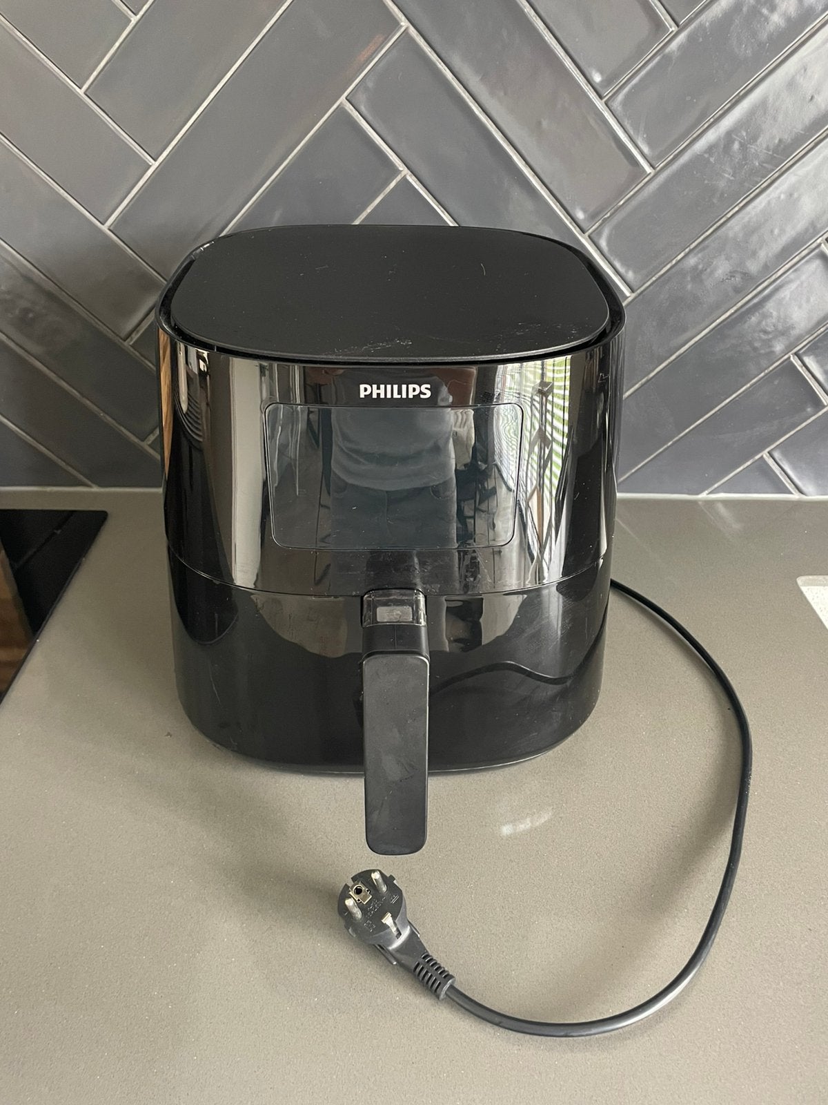Philips Airfryer zwart, Ophalen of Verzenden, Zo goed als nieuw, Airfryer
