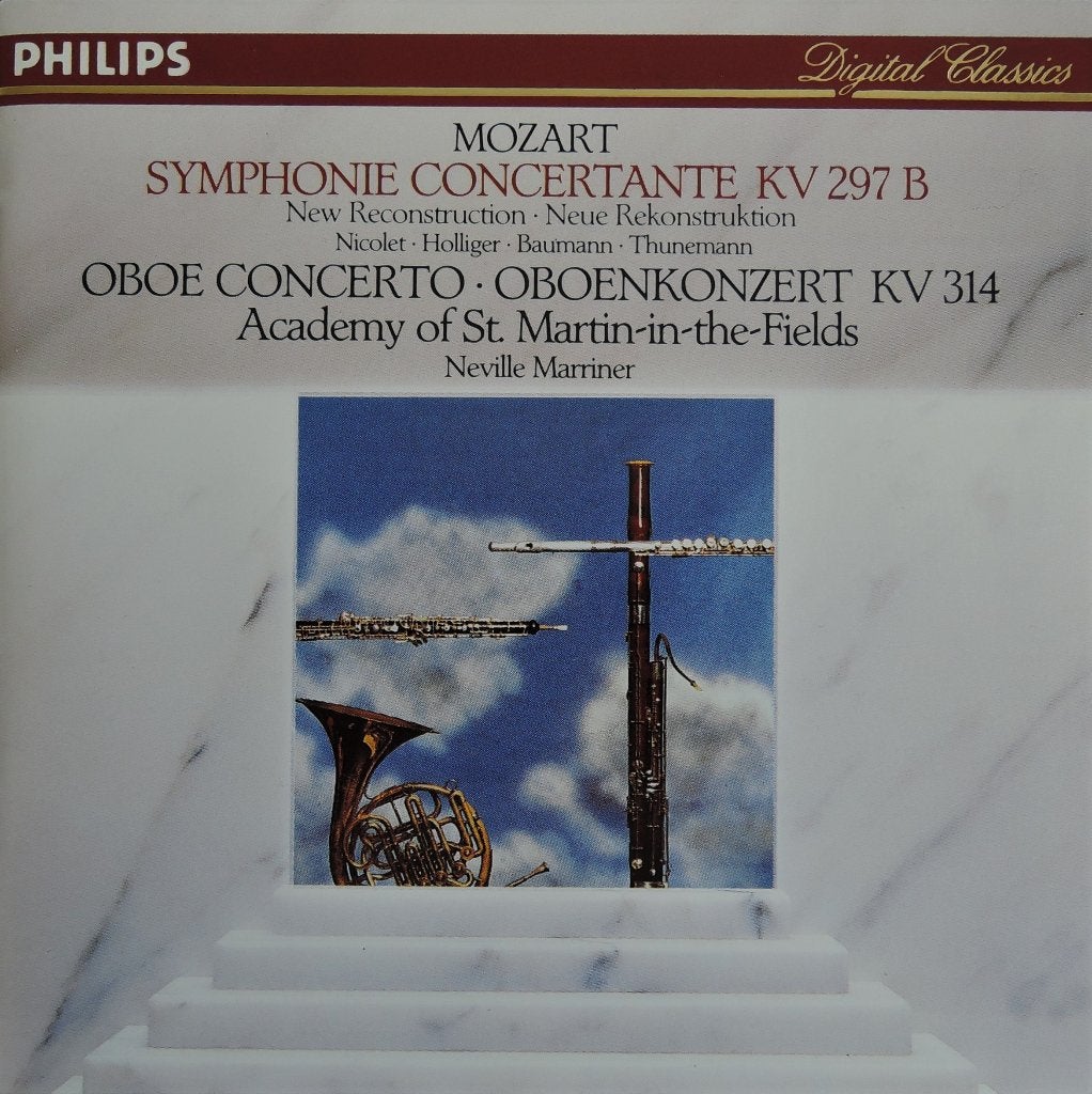 Mozart / Hoboconcert en Symphonie Concertante - PHILIPS, Ophalen of Verzenden, Classicisme, Zo goed als nieuw, Orkest of Ballet