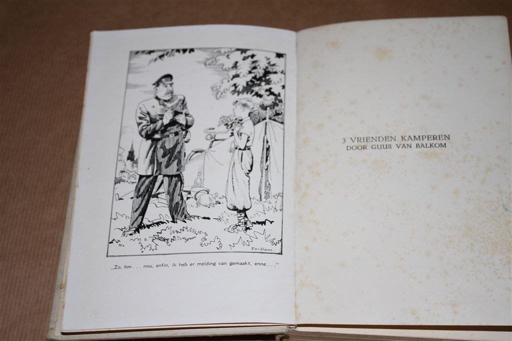 3 vrienden kamperen. Guus van Balkom. Kluitman 1939., Ophalen of Verzenden, Zo goed als nieuw