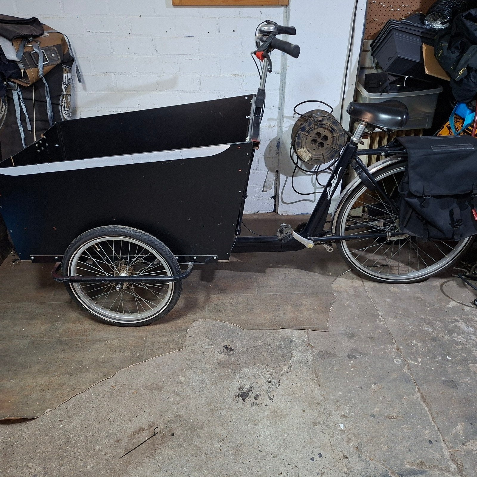 bakfiets 100 euro, Fietsen en Brommers, Ophalen, Gebruikt, Terugtraprem, Goederen