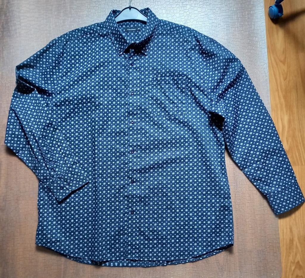 NIEUW!!  Mooi gebloemd Portonova overhemd maat XXL, Blauw, Portonova, Nieuw, Ophalen of Verzenden