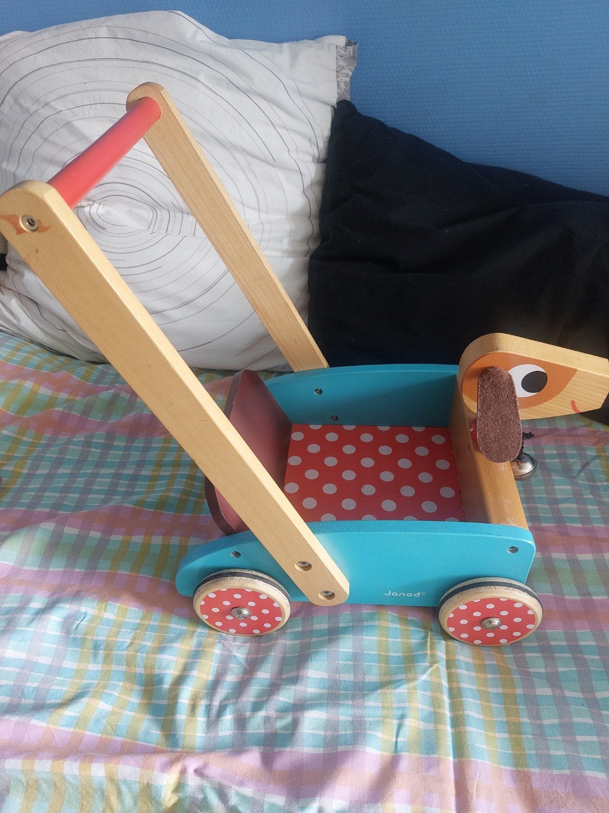 Janod Houten Loopwagen Hond - Gebruikt, Ophalen, Gebruikt, Jongen of Meisje