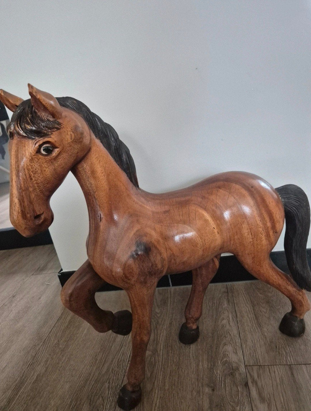 Houten decoratie paard brocante landelijk, Ophalen of Verzenden