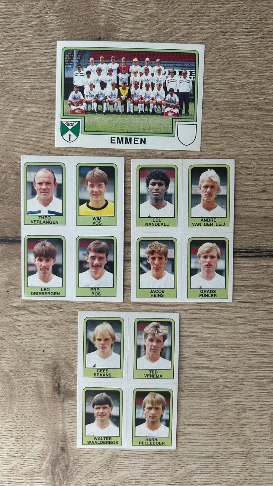 Panini Voetbal 86 plaatjes Emmen 4x, Verzenden, Zo goed als nieuw, Meerdere plaatjes
