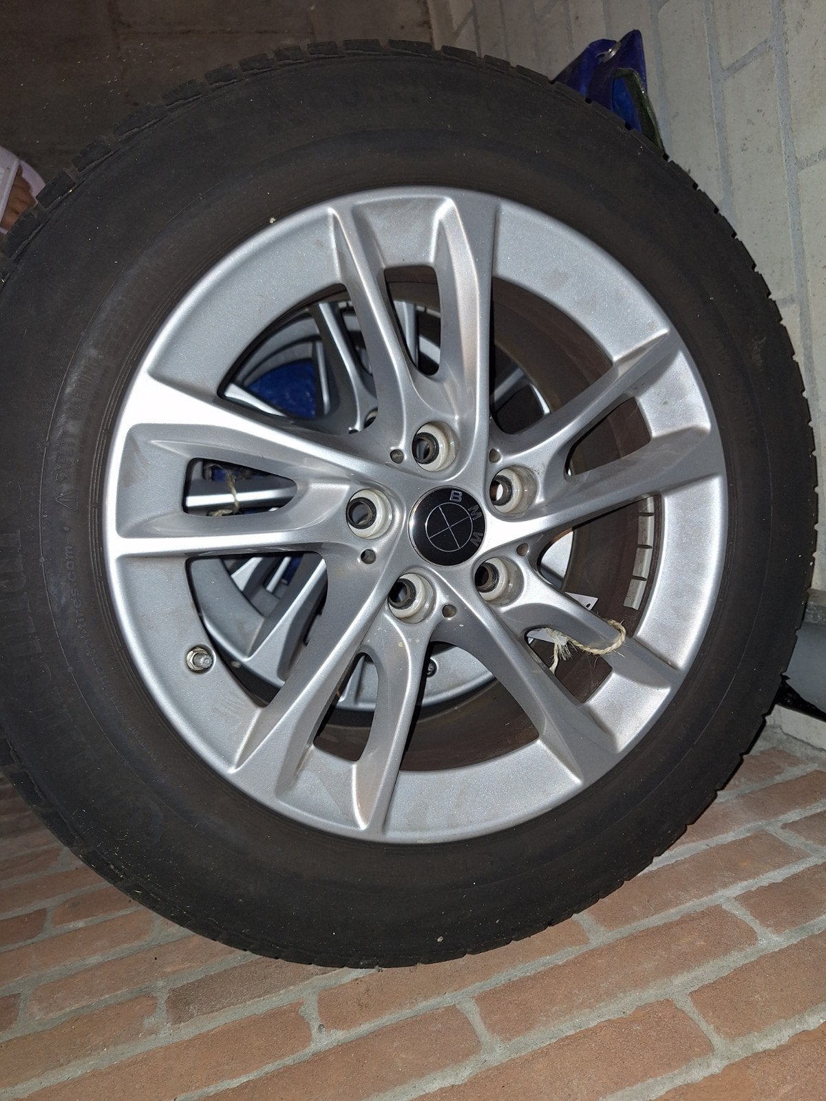 Winterbanden op lichtmetalen velgen 195/65 R16, Ophalen, Gebruikt