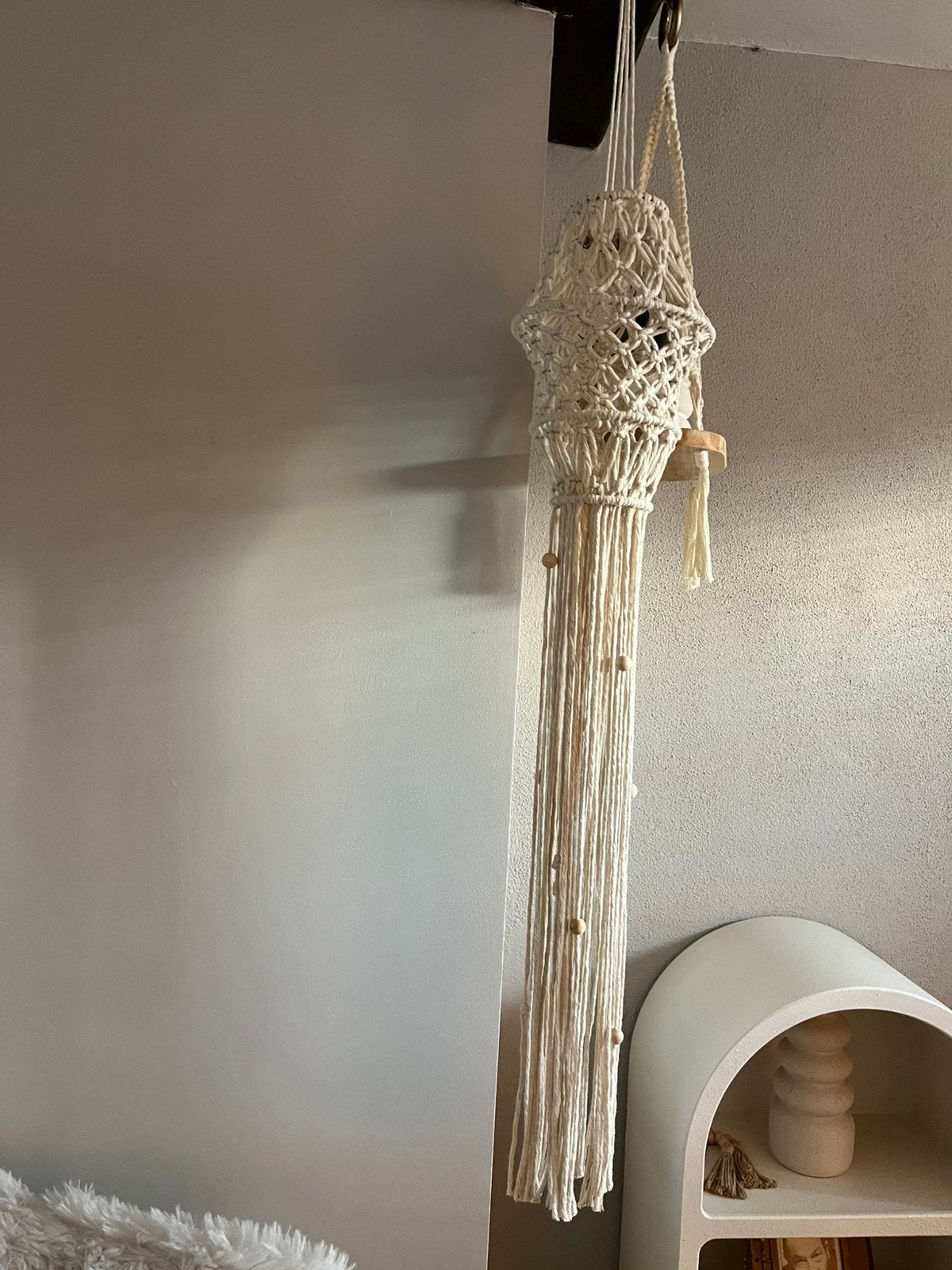 Lampionhanger met verlichting macrame, Ophalen of Verzenden, Nieuw