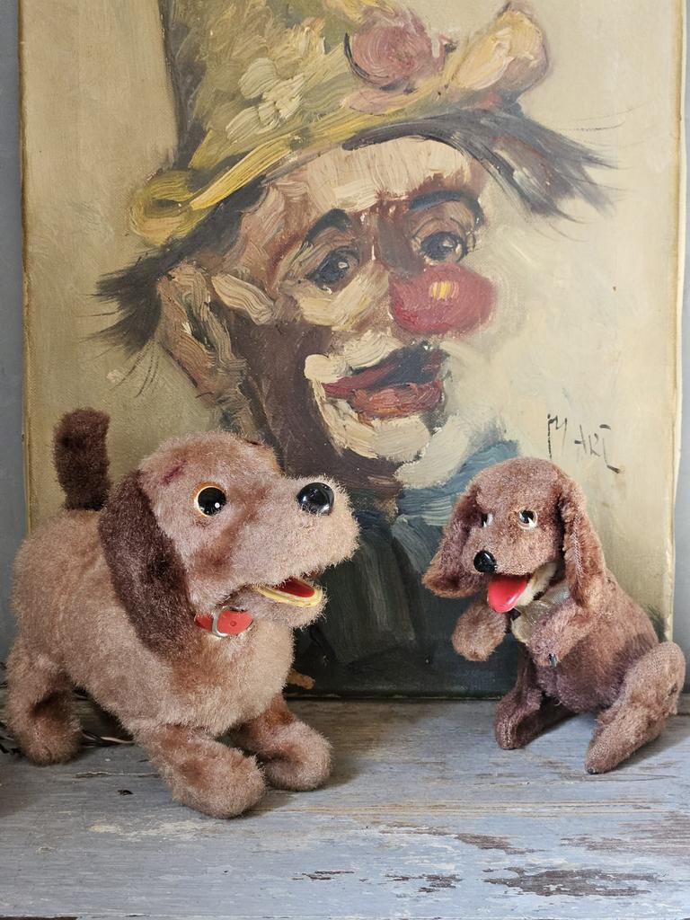Antiek speelgoed hond, Antiek en Kunst, Ophalen of Verzenden