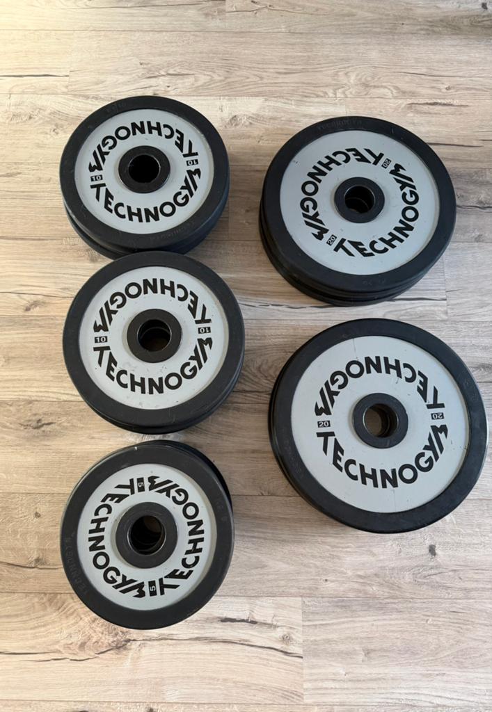 Technogym Olympische halterschijven set 190 kg, Sport en Fitness, Ophalen, Gebruikt