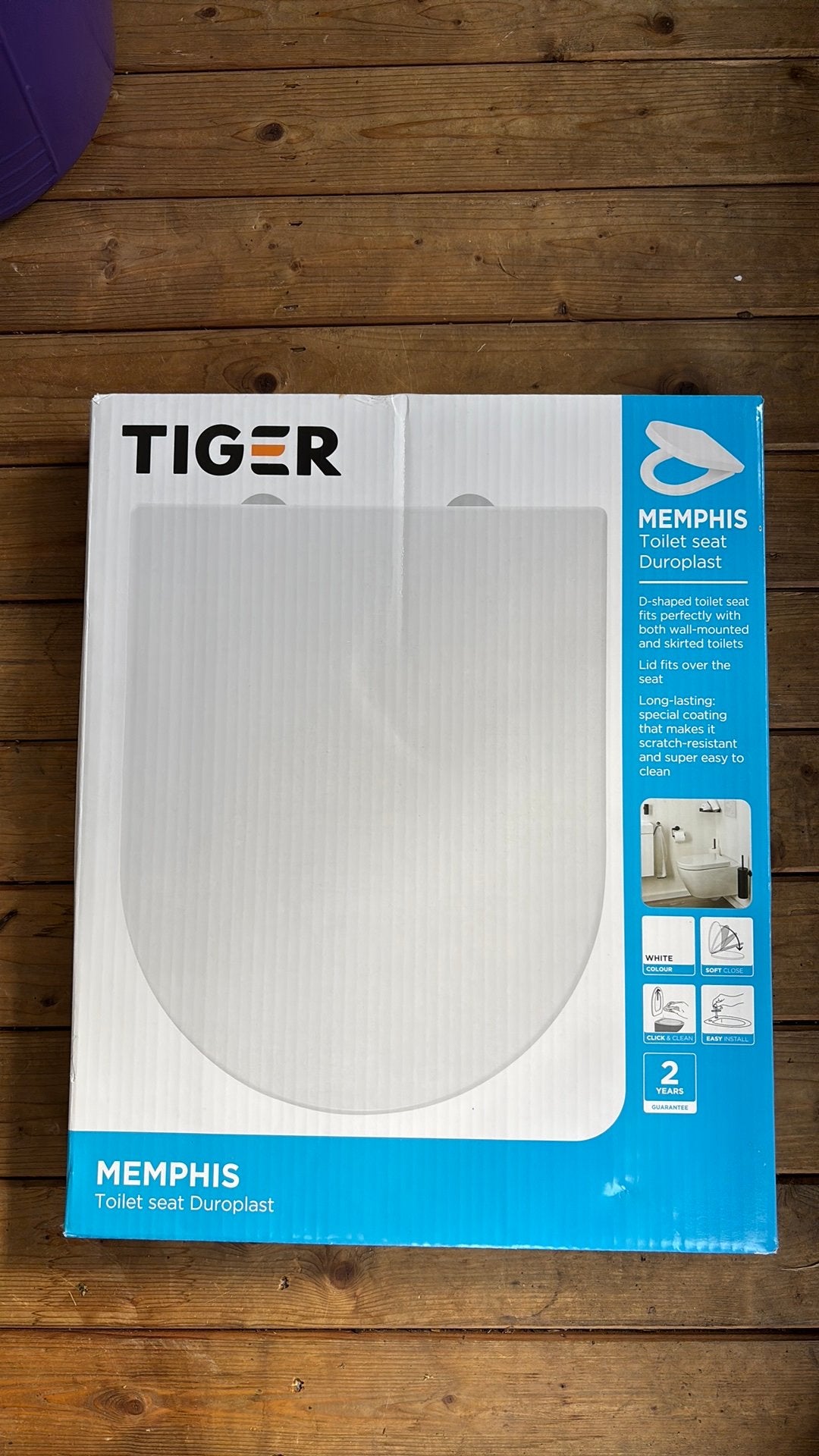 Tiger Memphis wc bril ongebruikt, Doe-het-zelf en Verbouw, Sanitair, Ophalen, Nieuw, Toilet