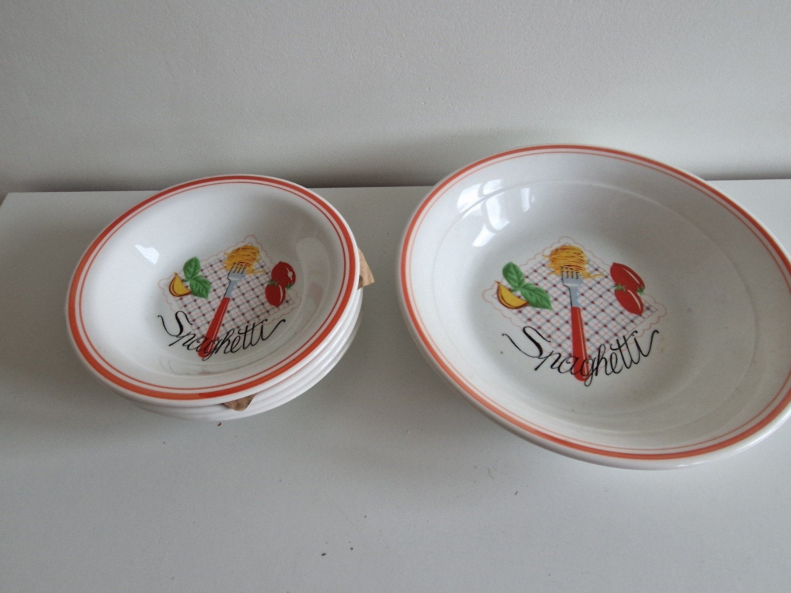 4 pasta borden merk Quadrifoglio nieuw, Ophalen of Verzenden, Nieuw, Porselein, Bord(en)