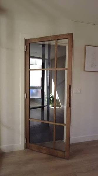 Taatsdeur/massief eiken/binnendeur/loft/schuifdeur/OP MAAT, Ophalen of Verzenden