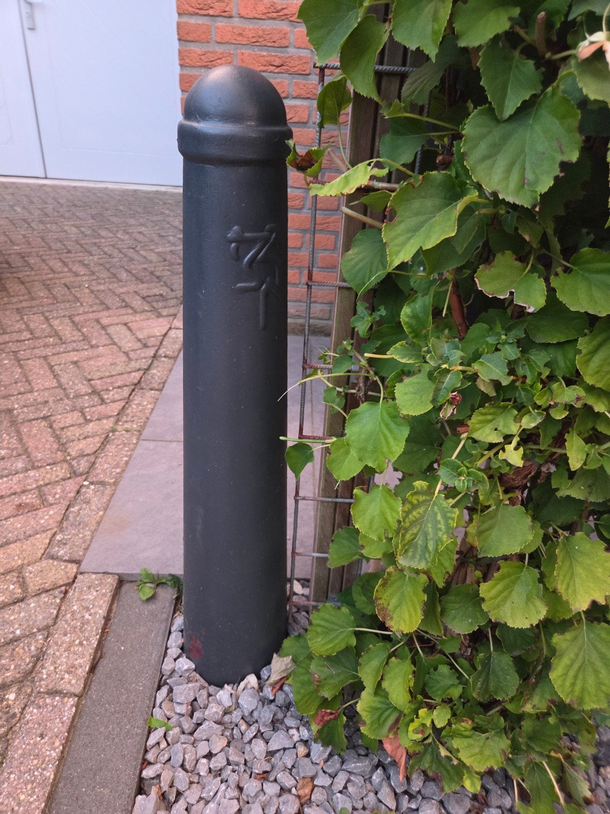 Zwarte gietijzeren paal hagenaartje, Ophalen, Gebruikt, IJzer, Overige typen