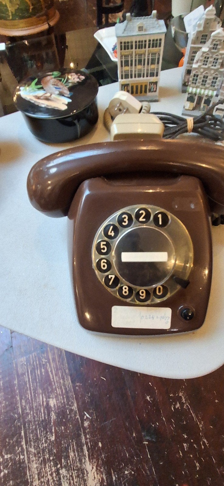 Vintage PTT T65 Draaischijf Telefoon Mocca 1981, Ophalen of Verzenden