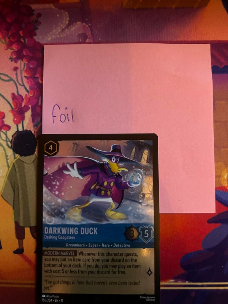 Darkwing duck dashing gadgeteer foil, Ophalen, Nieuw, Foil