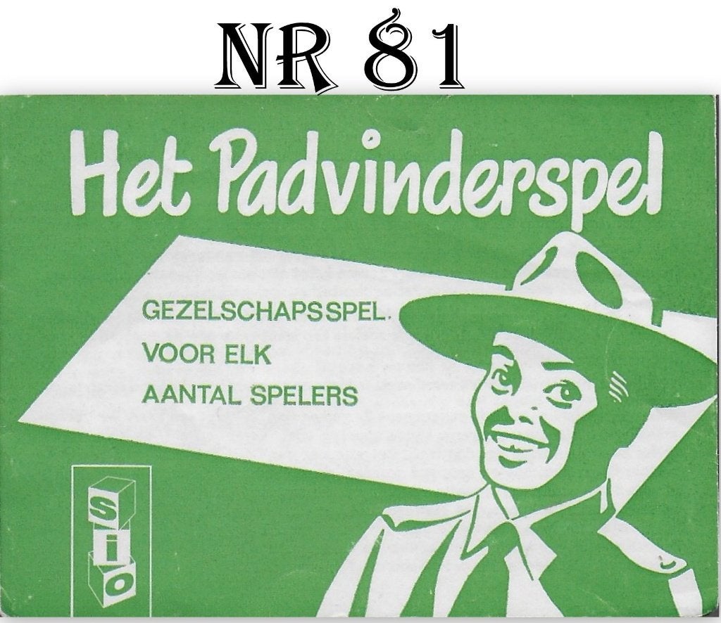 Nr 81 Het padvinderspel uit gegeven door SIO in 1965, Ophalen of Verzenden, Zo goed als nieuw