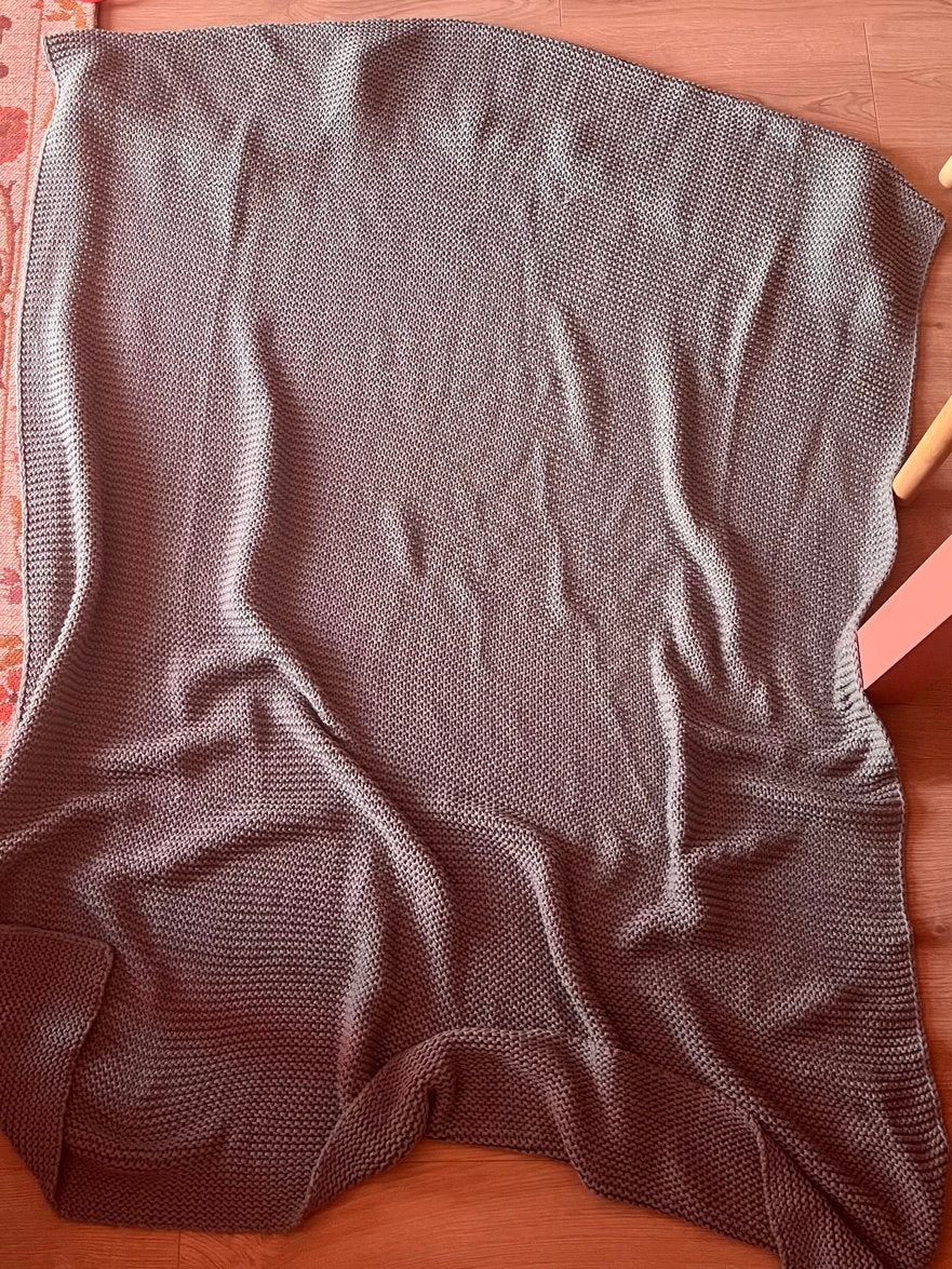 Groen/blauw plaid van IKEA, Ophalen, Gebruikt, Plaid, Gebreid