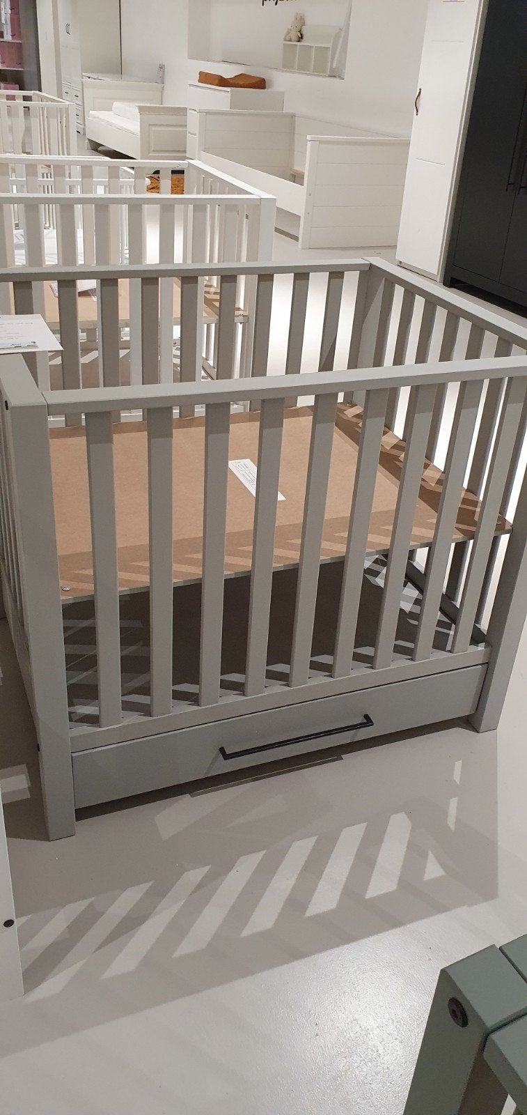 Babypark box met lade - Hoogte verstelbaarr, Ophalen, Zo goed als nieuw, Minder dan 140 cm, 70 tot 85 cm